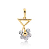 0.18 Ct IGI Certified Natural Diamond Pendant And Earrings Set 18KT Yellow Gold