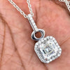 Moissanite 5.40 Ct Certified Moisanite Pendant Accents Back to School Jewelry Gold Vermeil