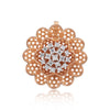 0.59 Ct. IGI Certified 18KT Rose Gold Natural Diamond Pendant And Earrings Set