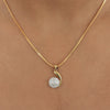 Elegant 0.44 Ct 18K Gold Pendant IGI Certified Natural Diamond for Women