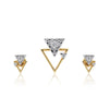 IGI Certified Natural G-H-I VS Diamond Pendant 1.12 ct 18K Gold Necklace