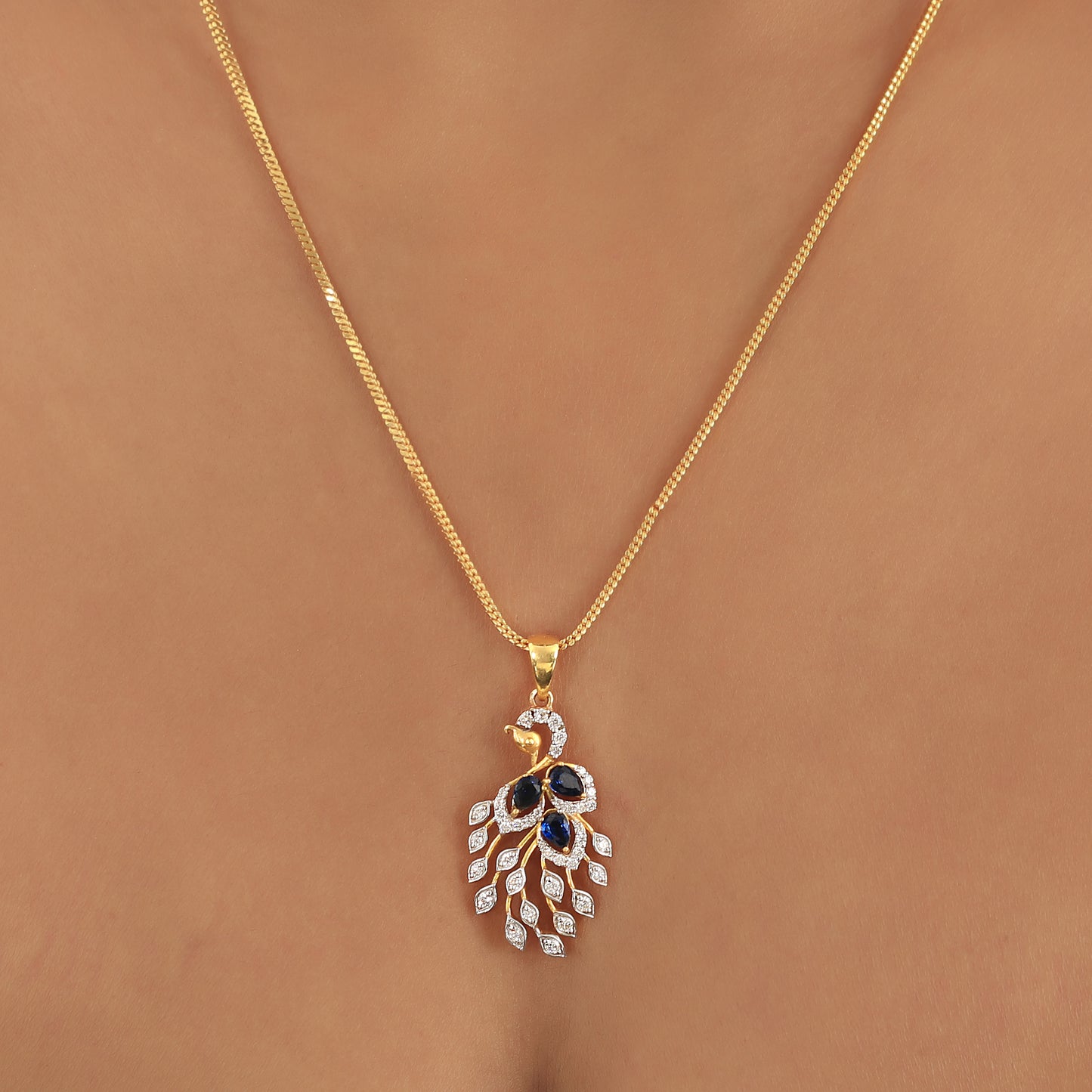 Engagement Gift Pendant 18K Gold 0.38 Ct IGI Certified Natural Diamond