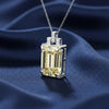20 ct DEW Certified Champagne Moissanite Pendant Gold Vermeil Anniversary Gift