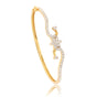 Natural 18KT Gold Diamond Bangle IGI Certified 1.59 Ct.  For women's jewelry