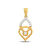 0.26 Ct IGI Certified Natural Diamond Necklace Pendant in 18K Gold for Women