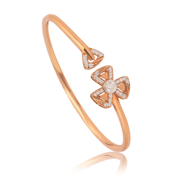IGI Certified 0.62 CT Natural Diamond Bracelet  G-H Color VS Clarity, 18K Gold