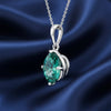 10.30 Carat Blue Moissanite Pendant in Gold Vermeil Great Gift for Any Occasion