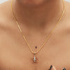 18KT Yellow Gold 0.26 Ct Butterfly Design  Natural Diamond Pendant And Earrings