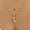18K Gold Pendant with 0.29 Ct IGI Certified Natural Diamond for Women
