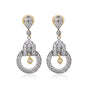 1.05 Ct. IGI Certified Natural Diamond  Dangle Earrings in 18K Yellow Gold