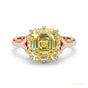 4.00 ct DEW Champagne Treated Moissanite Ring in – Certified Beauty 18K Gold Plated Ver 18K Gold Plated