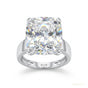 4.35 ct DEW Certified White Moissanite Ring in – Anniversary Gift for Wife 18K Gold Pla 18K Gold Plated