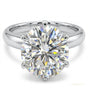4.60 ct DEW Statement Moissanite Ring Party Wear Jewelry Gift for Her 18K Gold Plated V 18K Gold Plated