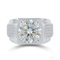4.90 ct DEW Certified White Moissanite Ring – Wedding Jewelry in 18K Gold Plated Vermei 18K Gold Plated
