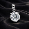 20 ct DEW F VS1 Moissanite Pendant in Gold Vermeil – Perfect Gift for Her This Fall