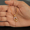 0.26 Ct IGI Certified Natural Diamond Necklace Pendant in 18K Gold for Women