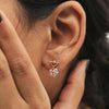 0.18 Ct IGI Certified Natural Diamond Pendant And Earrings Set 18KT Yellow Gold