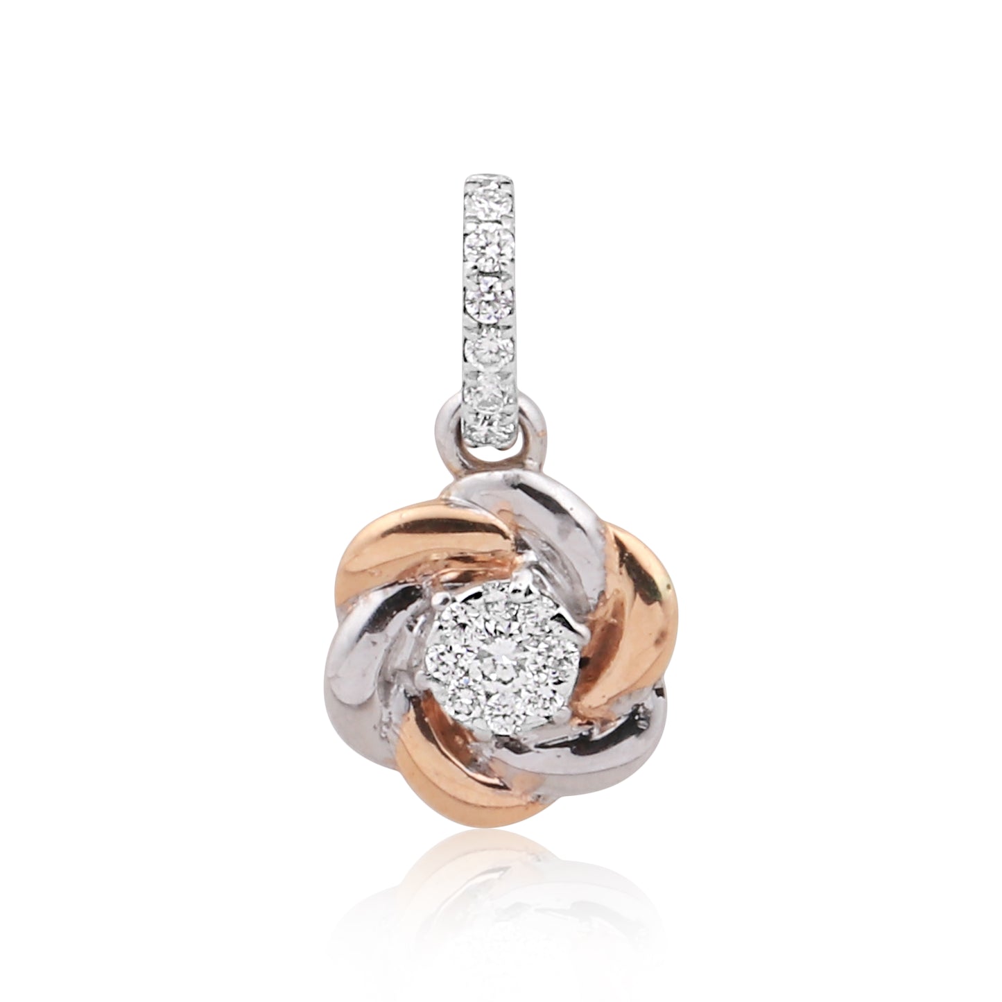 Natural G-H-I VS Diamond Pendant 0.68 ct IGI Certified 18K Gold Necklace