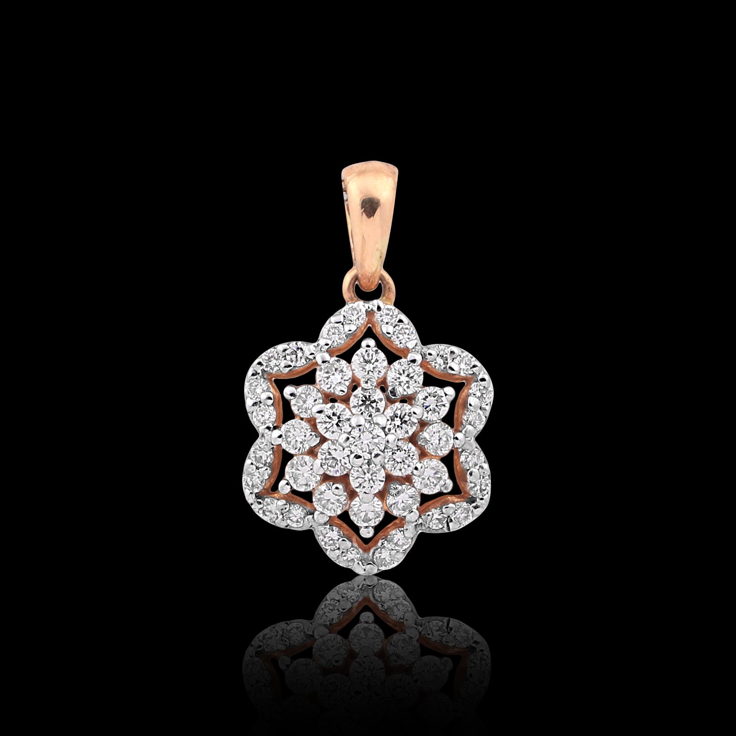0.69 Ct IGI Certified Natural Diamond Pendant in 18K Gold Jewelry for Women