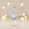 4.20 Ct Certified Moissanite Pendant in Gold Vermeil Ideal Christmas Gift