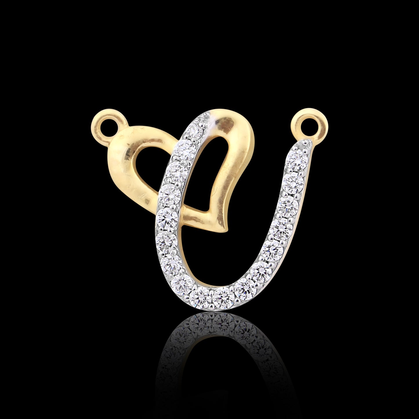 0.14 Ct. Natural Diamond Pendant 18K Gold Special Occasion Jewelry for Women