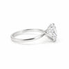 8.3ct DEW White Moissanite Round Solitaire Ring