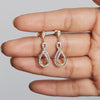0.70 Ct. IGI Certified  18K Solid Gold Natural Diamond Earrings for Women
