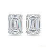 5.00 ct DEW White Moissanite Solitaire Studs In Gold Vermeil For Girls – white background main image
