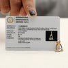18KT Yellow Gold Pendant And Earrings Set with 0.60 Ct. Diamonds IGI Certified