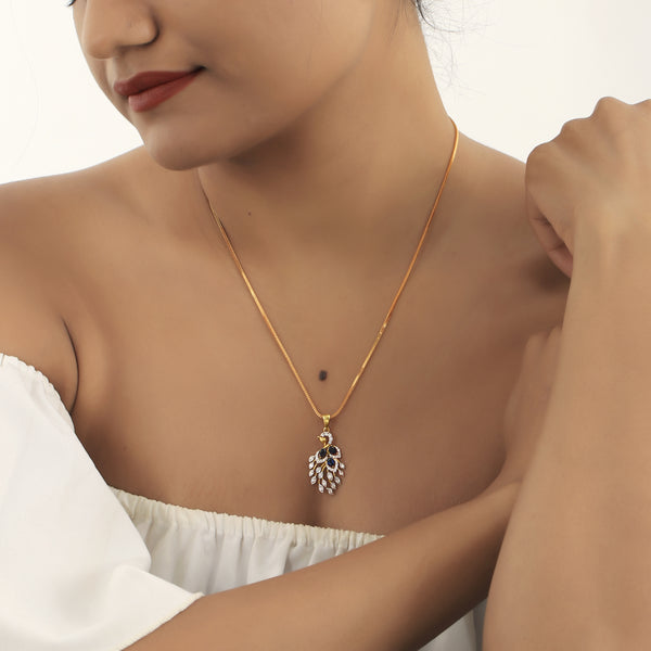 Engagement Gift Pendant 18K Gold 0.38 Ct IGI Certified Natural Diamond