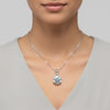 18.50 Ct F VS1 Moissanite Pendant in Gold Vermeil Premium Gift for Her Birthday