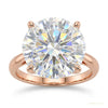 6.00 ct DEW Certified White Moissanite Ring in – Labor Day Jewelry Gift 18K Gold Plated – white background main image