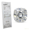 6 ct DEW Certified Radiant Cut White Soliaire Moissanite Gold Vermeil Ring – white background main image