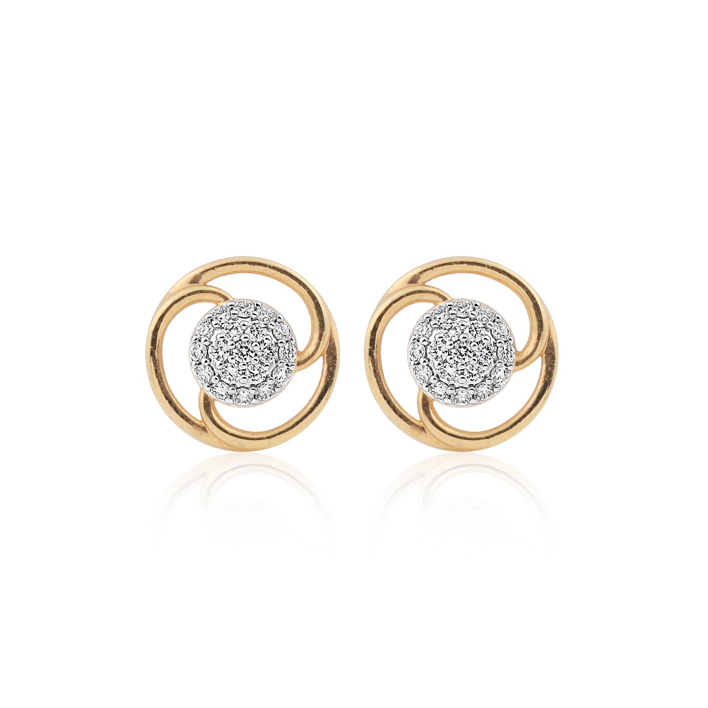 0.40 Ct IGI Certified . Natural Diamond 18KT Gold Stud Earrings gifts for wife
