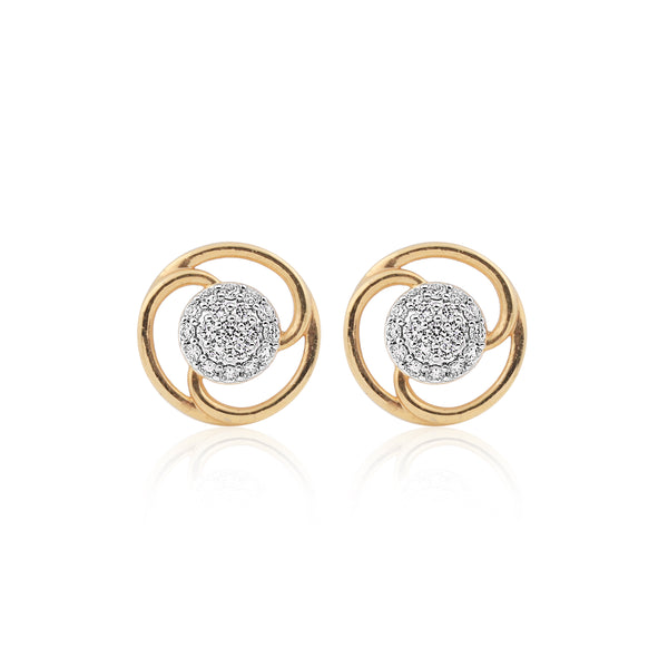 0.40 Ct IGI Certified . Natural Diamond 18KT Gold Stud Earrings gifts for wife