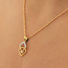 0.26 Ct IGI Certified Natural Diamond Necklace Pendant in 18K Gold for Women