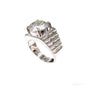 7.25 ct DEW Certified White Moissanite Men's Ring – Stylish Gift for Him this Fall 18K 18K Gold Plated