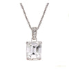 7.30 ct DEW Certified Moissanite Pendant in Gold Vermeil for Thanksgiving Gift – white background main image