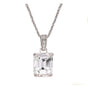 7.30 ct DEW Certified Moissanite Pendant in Gold Vermeil for Thanksgiving Gift