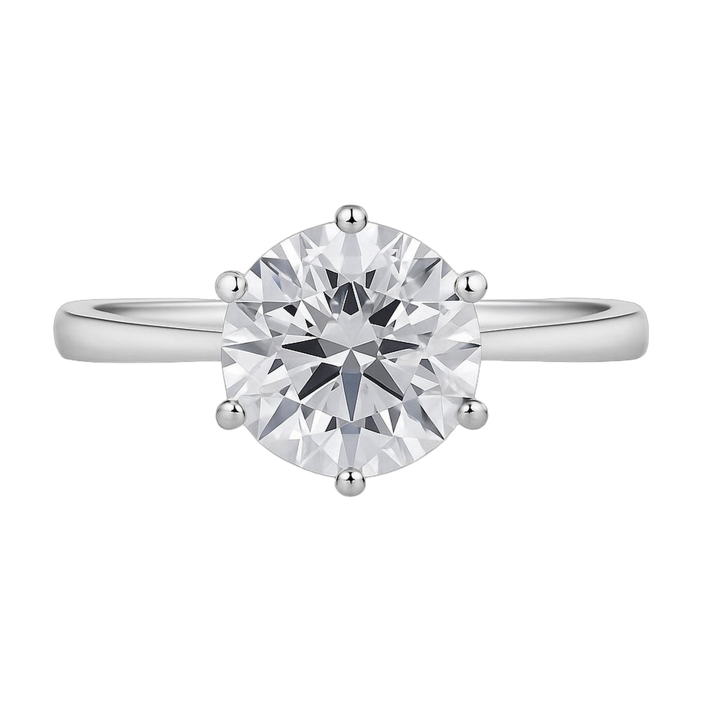 5.0 ct White Round