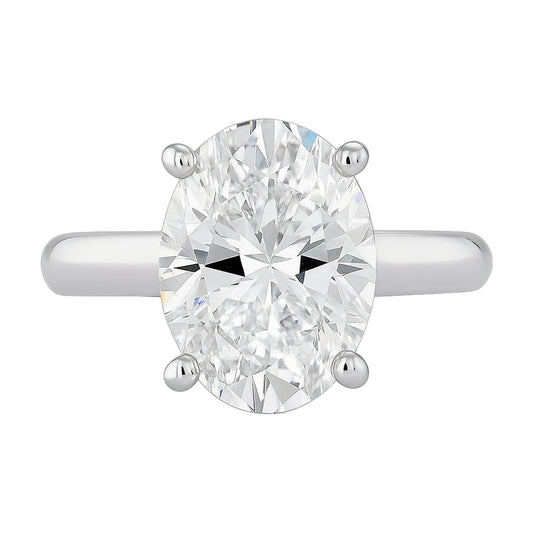 4.0 ct White Oval