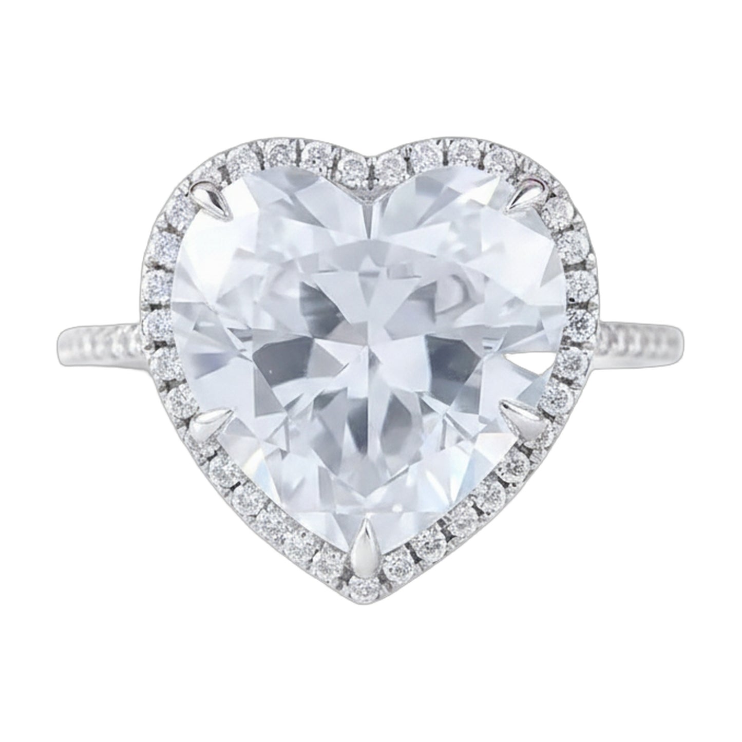 6.7 ct White Heart