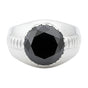 5.2ct DEW Black Moissanite Round Solitaire Ring