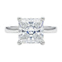 5.0ct DEW White Moissanite Princess Solitaire Ring