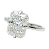 8.15 ct DEW White Moissanite Radiant Solitaire Ring - 18K Gold Vermeil on 925 Sterling Silver