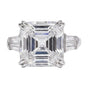 9.5ct DEW White Moissanite Asscher Solitaire Ring