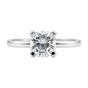4.55ct DEW White Moissanite Cushion Solitaire Ring