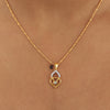 0.26 Ct IGI Certified Natural Diamond Necklace Pendant in 18K Gold for Women