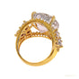 8.60 ct DEW White Brilliant Cut Moissanite Solitaire Ring Women 18K Gold Plated