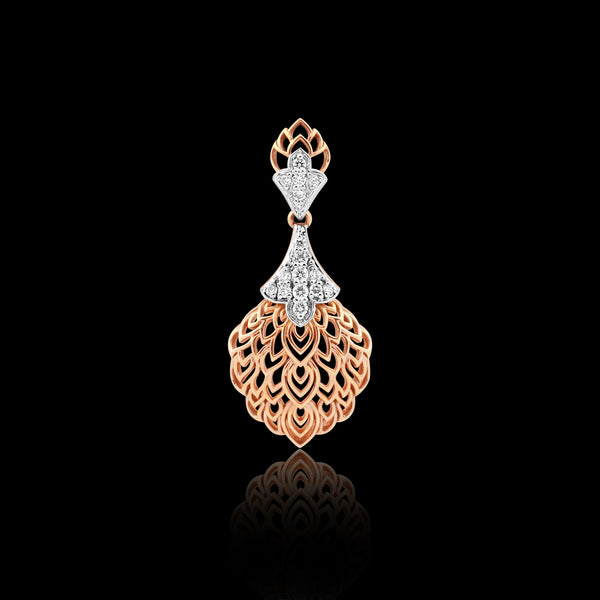 0.24 Ct Diamond Pendant Necklace IGI Certified 18K Gold H-I VS Luxury